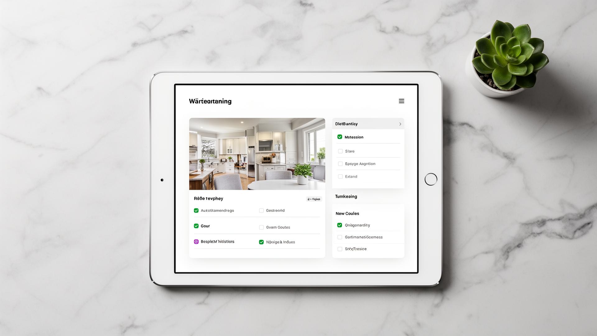 Digital Home Health Record on a tablet
